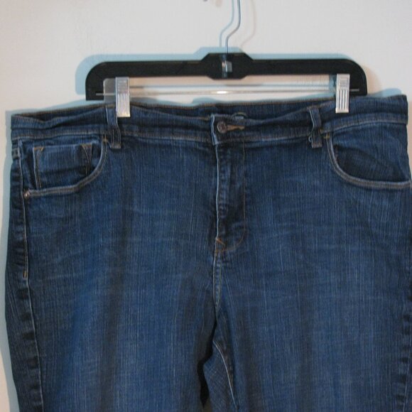 Old Navy The Sweetheart Jeans Plus Size 18 Wide Flare Leg Stretch Blue Denim - Picture 2 of 7